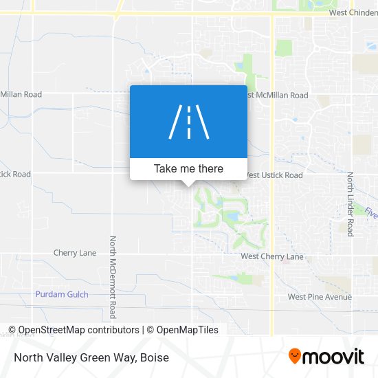 Mapa de North Valley Green Way