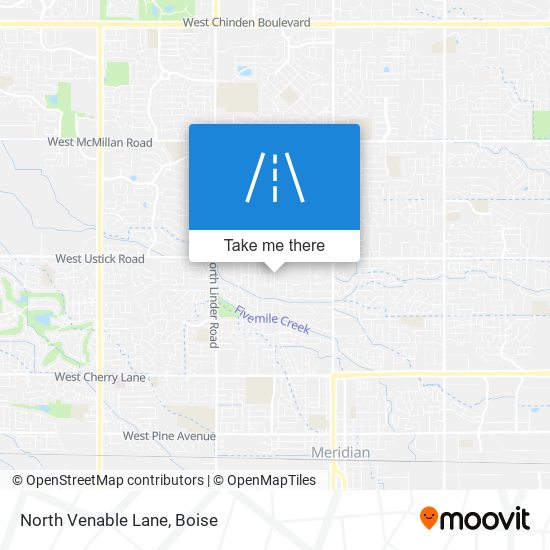 North Venable Lane map