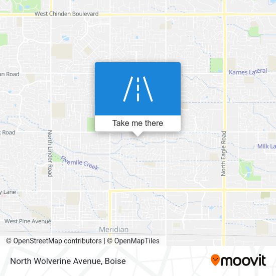 North Wolverine Avenue map