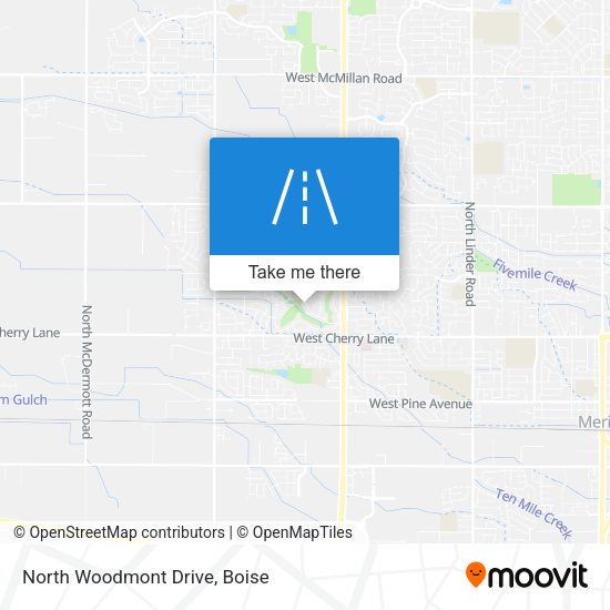 Mapa de North Woodmont Drive