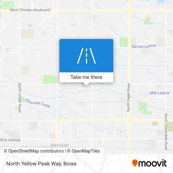 North Yellow Peak Way map