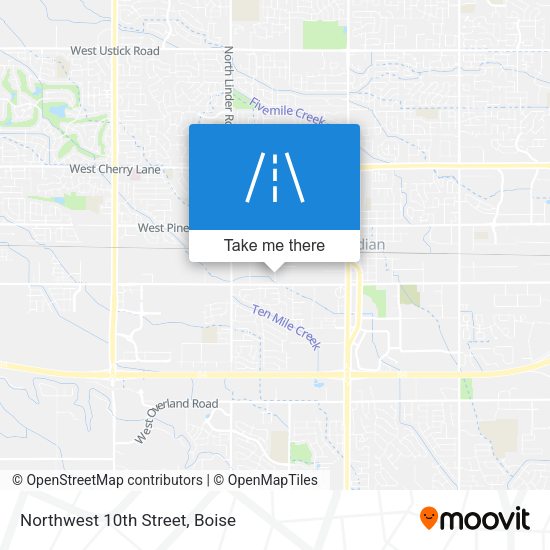 Northwest 10th Street map