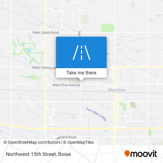 Northwest 15th Street map