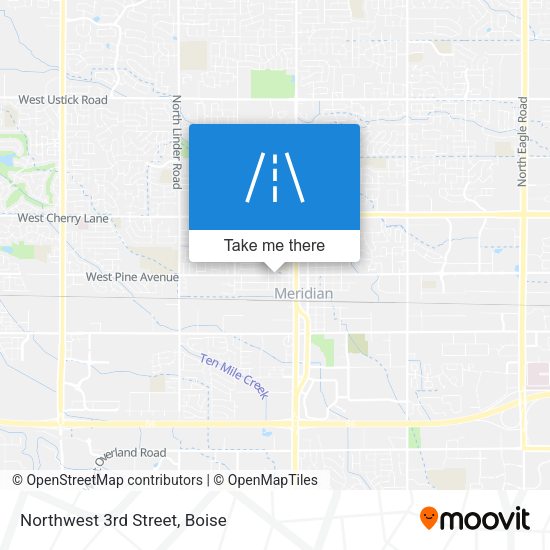Northwest 3rd Street map