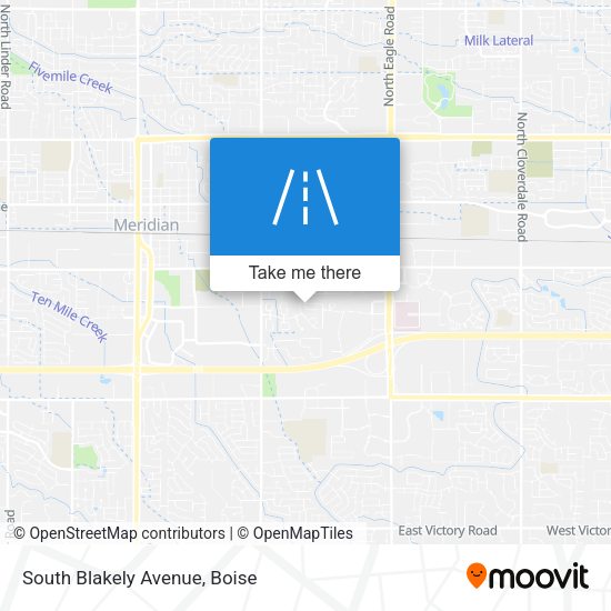 South Blakely Avenue map