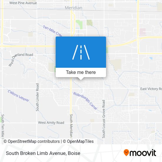 South Broken Limb Avenue map
