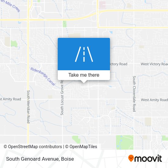 South Genoard Avenue map