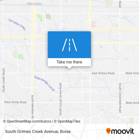 South Grimes Creek Avenue map