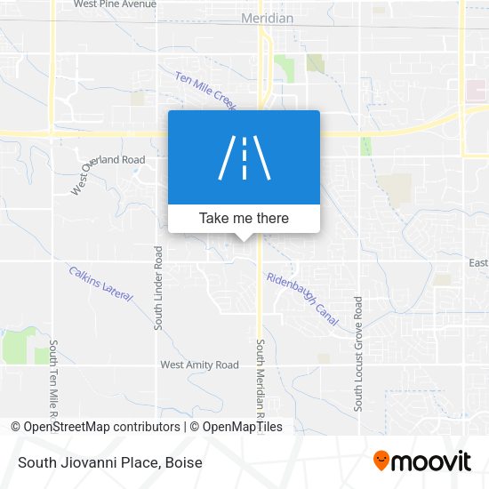 South Jiovanni Place map