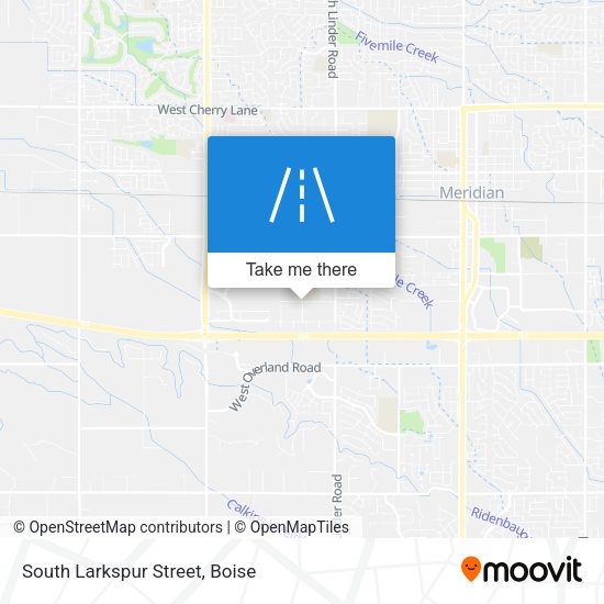 South Larkspur Street map