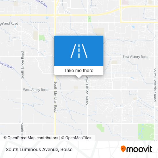 South Luminous Avenue map