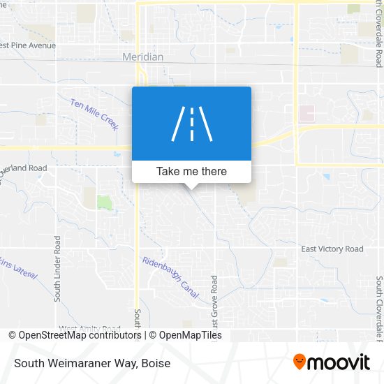 South Weimaraner Way map