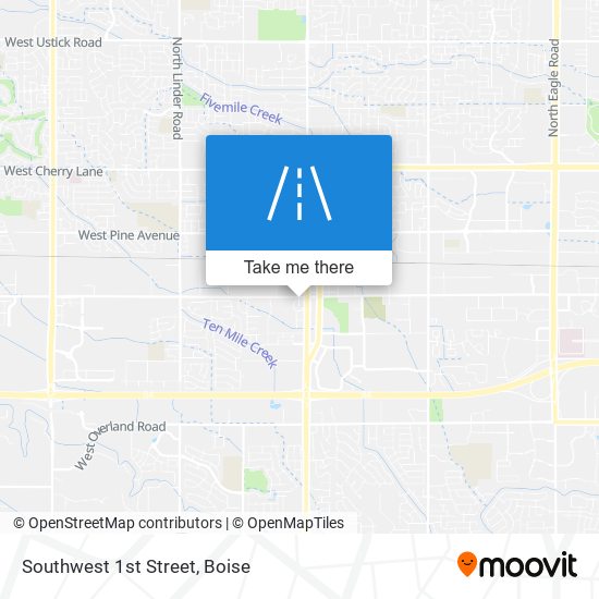 Southwest 1st Street map