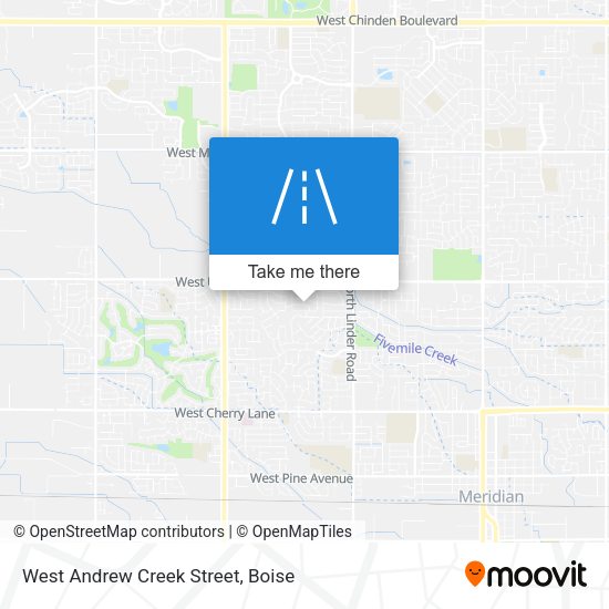 West Andrew Creek Street map