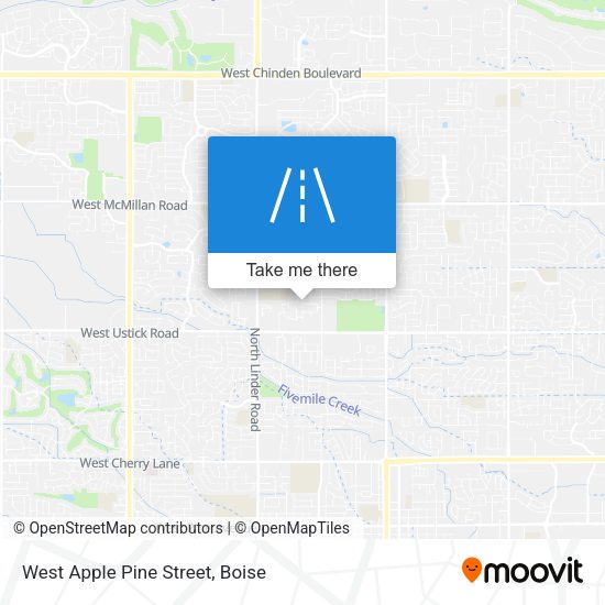 West Apple Pine Street map