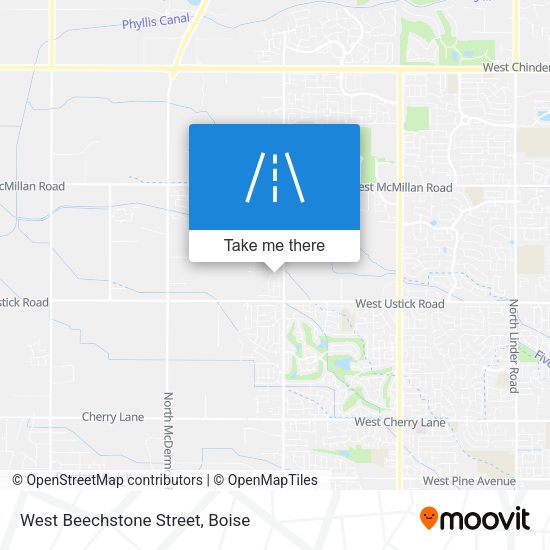 West Beechstone Street map