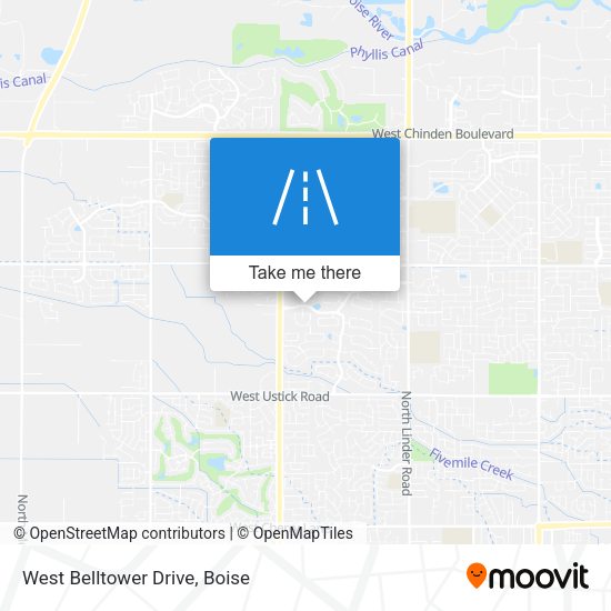 West Belltower Drive map
