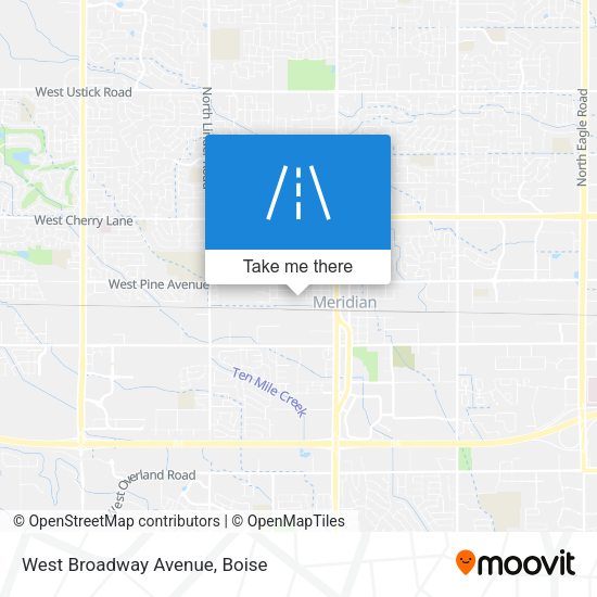 West Broadway Avenue map