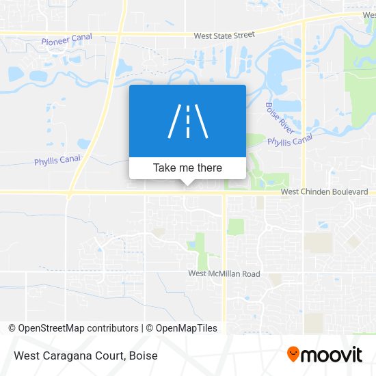 West Caragana Court map