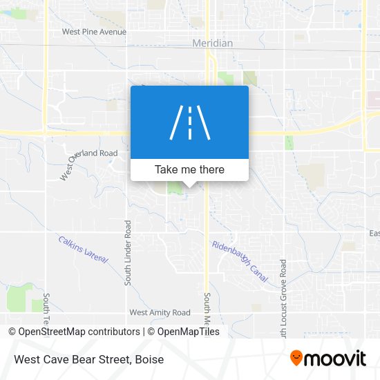 Mapa de West Cave Bear Street