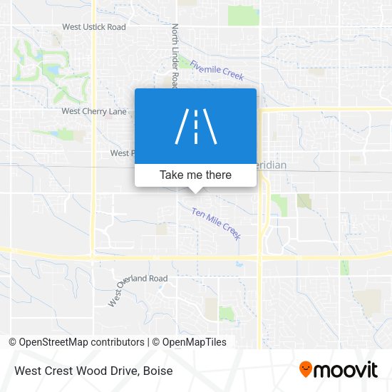 Mapa de West Crest Wood Drive