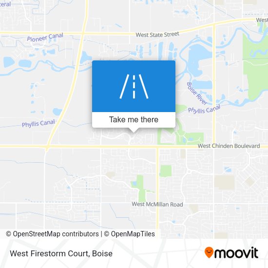 West Firestorm Court map