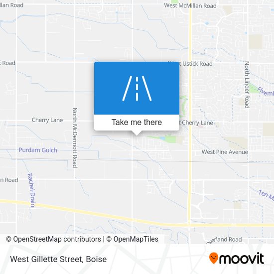Mapa de West Gillette Street