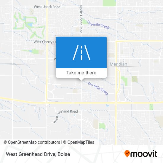 West Greenhead Drive map