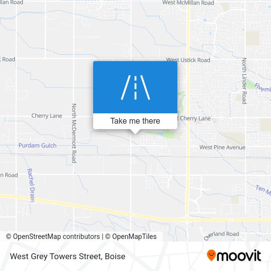 Mapa de West Grey Towers Street