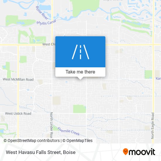 West Havasu Falls Street map