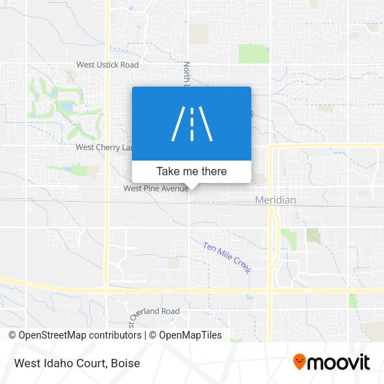 Mapa de West Idaho Court