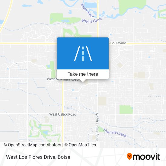 Mapa de West Los Flores Drive