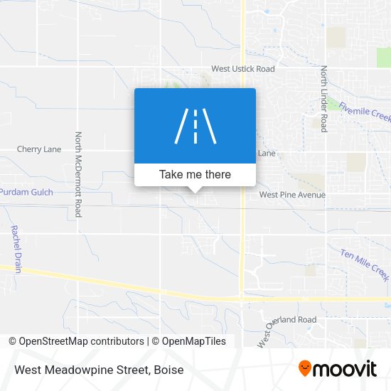 West Meadowpine Street map