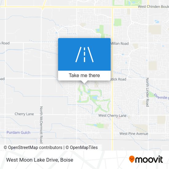 Mapa de West Moon Lake Drive