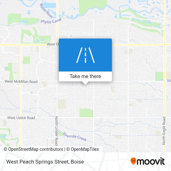 West Peach Springs Street map