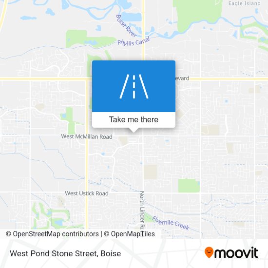 West Pond Stone Street map