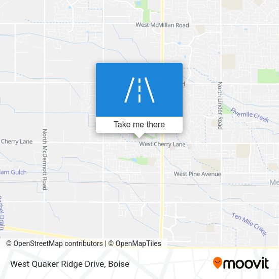 West Quaker Ridge Drive map