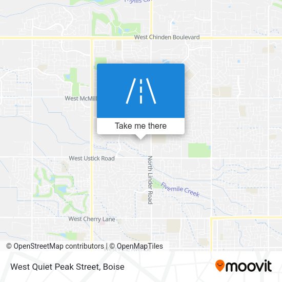 West Quiet Peak Street map