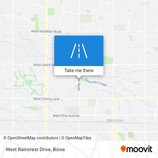 Mapa de West Raincrest Drive
