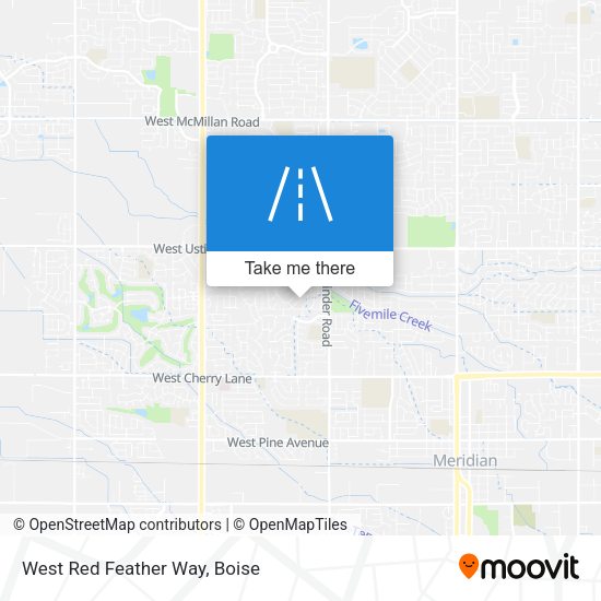Mapa de West Red Feather Way