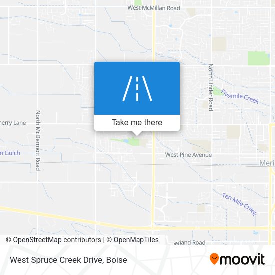 West Spruce Creek Drive map
