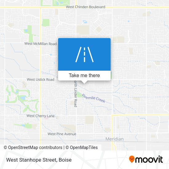Mapa de West Stanhope Street