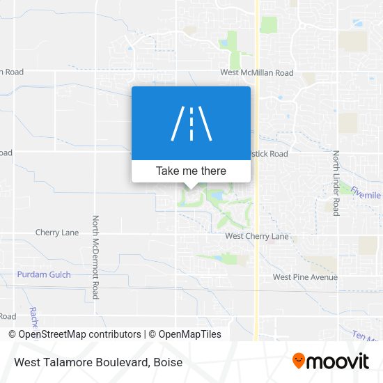 West Talamore Boulevard map