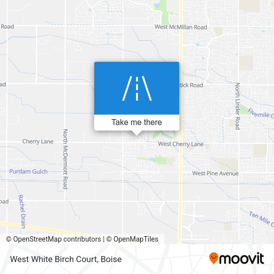 West White Birch Court map