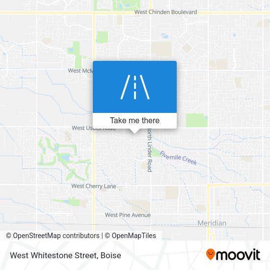 West Whitestone Street map