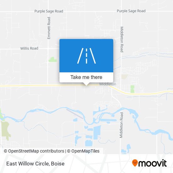 Mapa de East Willow Circle