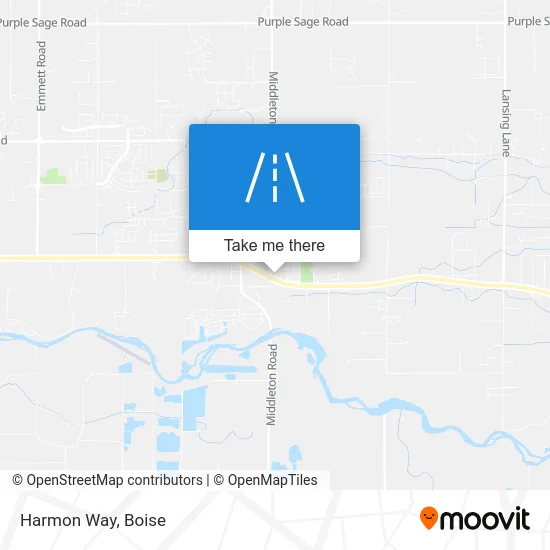 Harmon Way map