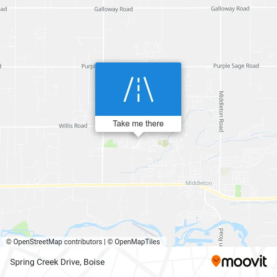 Spring Creek Drive map