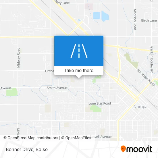 Bonner Drive map