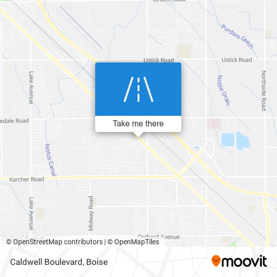 Mapa de Caldwell Boulevard